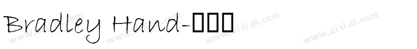Bradley Hand字体转换